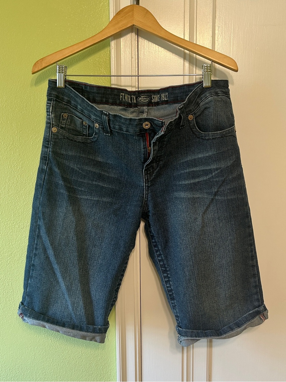 Dickies Dark Blue Denim Bermuda Shorts
